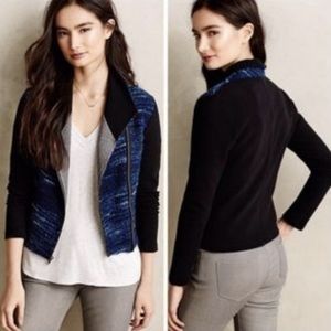 ANTHROPOLOGIE DOLAN Aztec Boucle Moto Jacket